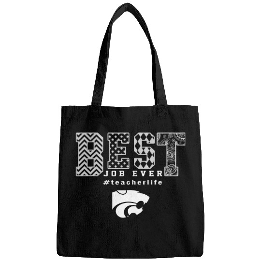 Kansas State Wildcats Teacher Job Ever Slogan Pattern Bags