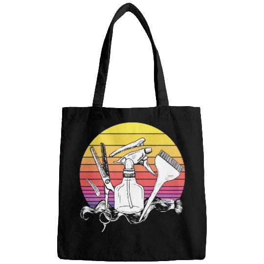 Hairdresser Job Retro Hairstylist Bags