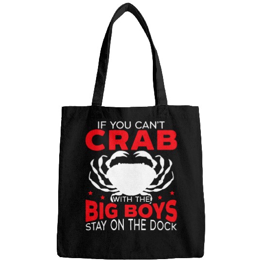 Crab Fishing Crabby Fisherman Crabbing Fisher Crabber 1 Bags