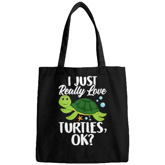 Green Sea Turtle Ocean Animal I Just Really Love Turtles Ok Bags