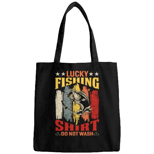 Fishing Fun boat worker Funny Lucky fishing do not wash Bags