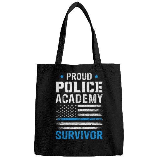 Police Job Proud Police Academy Survivor Policeman Cop Police Bags