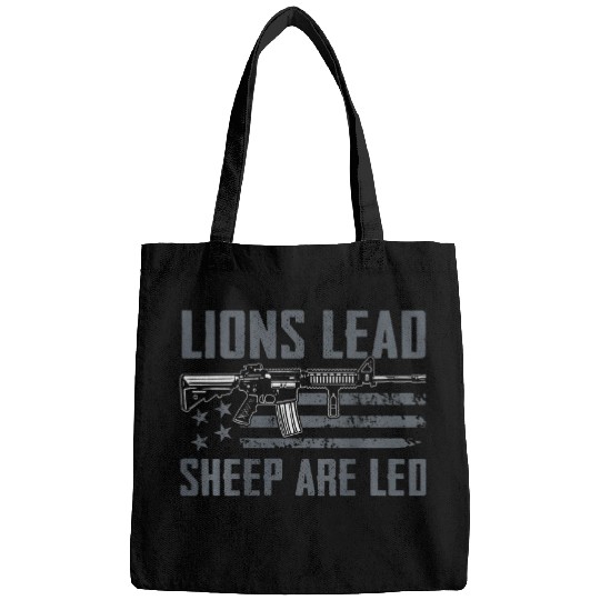 Lion Pet Lead Sheep Are Led 2AR15 Pro guns 2nd Amendment 2BACK Bags