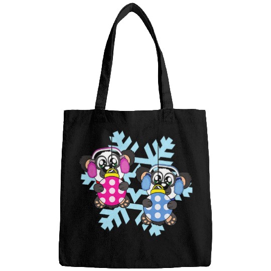 Panda Pet Christmas Balls Winter Snowflake Snow Bags