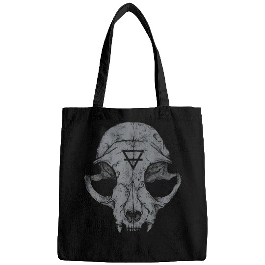 Cat Skull occult tattoo Artist tattoo Lovers For Cat Lovers Bags