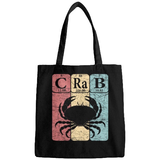 Crab Periodic Table Elements Seafood Crabbing Retro Crabber 1 Bags