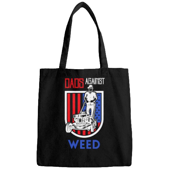 Dads Against weeds Funny Gardening Lawn Mowing Lawn Mower Men 1 Bags