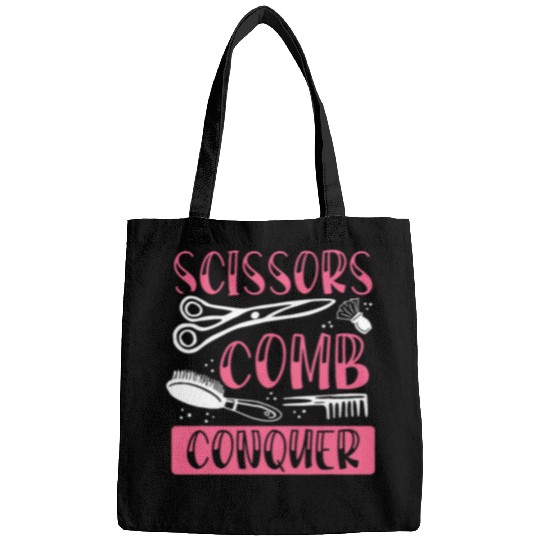 Hairdresser Job Scissors Comb Conquer Hairdresser Hairstylist Bags