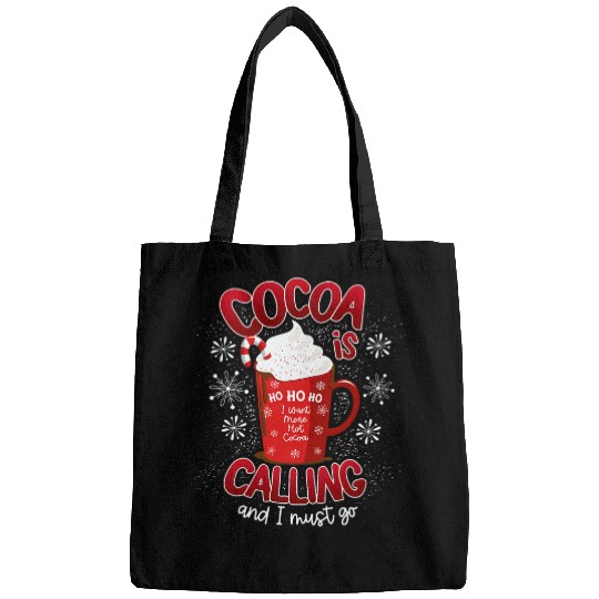 Hot cocoa and Hot Chocolate Winter and Christmas theme Bags