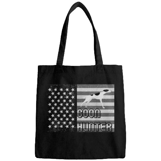 Raccoon Pet Hunting Coon Hunter Flag Vinatage Hunting Gear Bags