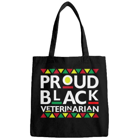 Proud Black Veterinarian African American History Pride Bags
