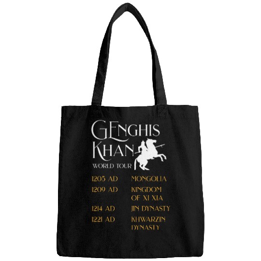 Genghis Khan World Tour Historic Mongol Asian History 1 Bags