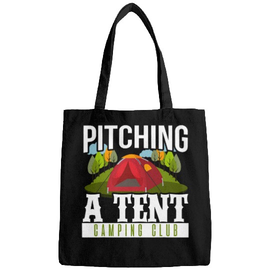Camping Camper Pitching A Tent Bags