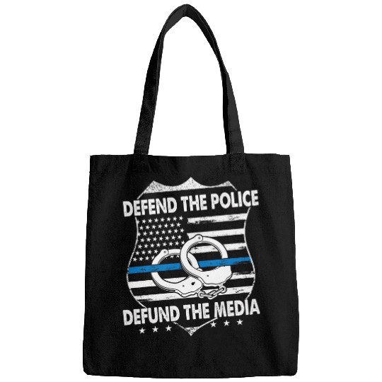 Defend The Police Defund The Media Police forces Supporter Bags