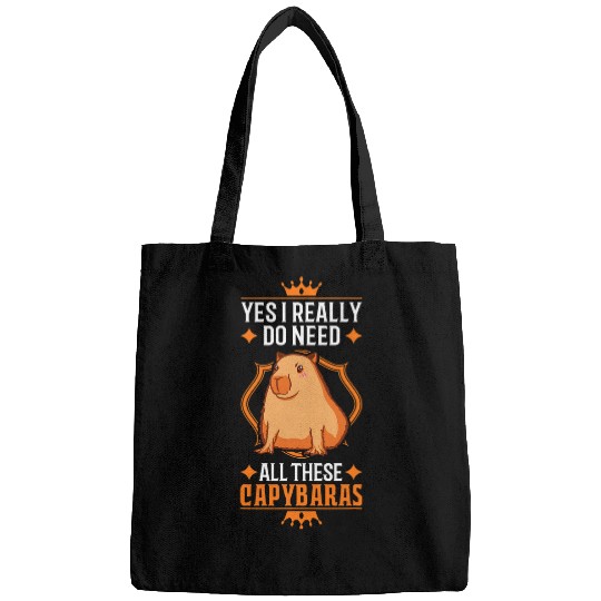 capybaras Pet Saying Rodent Capibara Bags