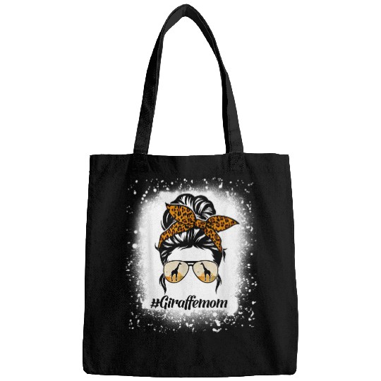 Giraffe Pet mom Bleached Messy Bun Leopard Mother s Day Bags