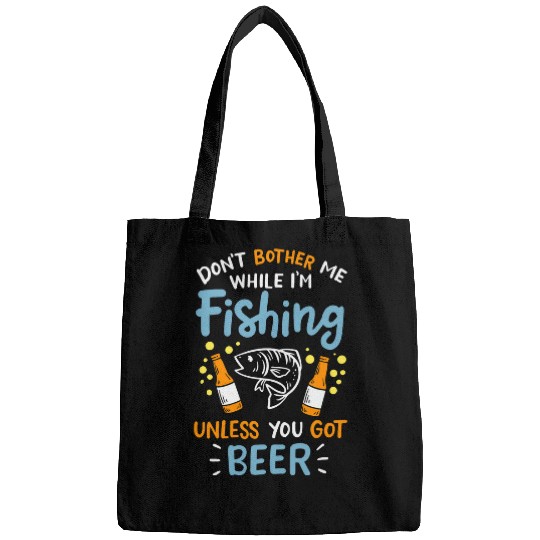 Fishing Fun Beer Do Not Disturb Me Bags