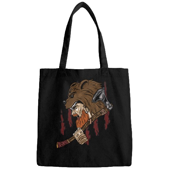 Bear Pet Berserker Grizzly Bear Valhalla Warrior Viking Bags
