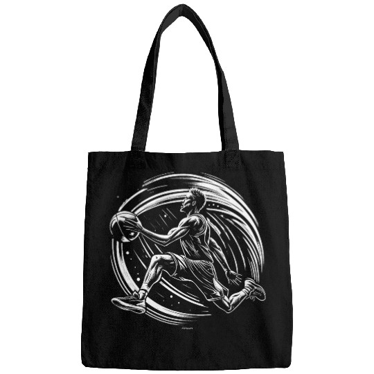 LEFTY RUNNING TO THE HOOP BLACK AND WHITE STYLE Bags