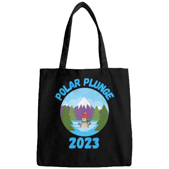 Bear Pet Polar Plunge Ice Jump Funny Polar Bear Winter Swimming Bags