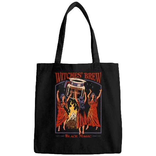 Coffee Fun Steven Rhodes Witches Brew Magic Coffee Retro Dark Humor Bags