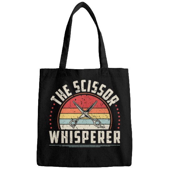Hairdresser Job Scissor Whisperer Retro Hair Stylist Bags