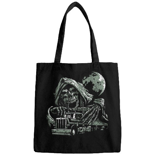 Reaper Skull Skeletons Truck Driver Trucker Bags