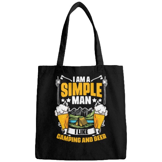 Beer Fun I Like Camping And Beer Camp Travel Hiking Camper Camping Bags