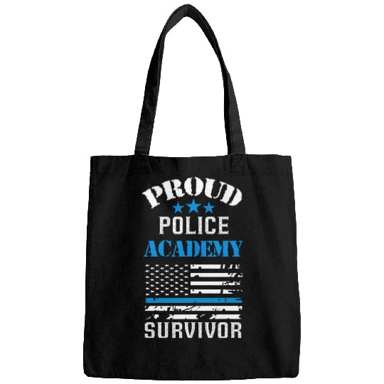 Police Job Proud Police Academy Survivor Funny Graduation Gradua Bags