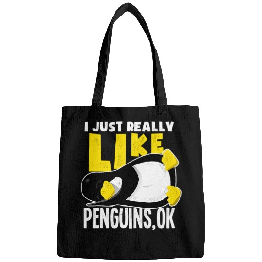 Penguin Pet I only really like Penguins Penguin Gift for zookeepers Bags