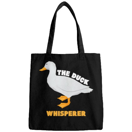 Duck Pet Whisperer Farm Animal Pun Ducks Hunting Design Bags