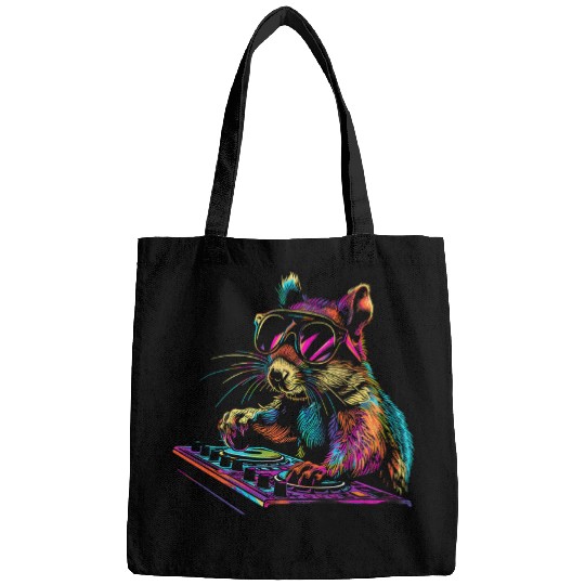 Squirrel Pet DJ Music Producer Turntable DJ Squirrel Dance Club 1 Bags