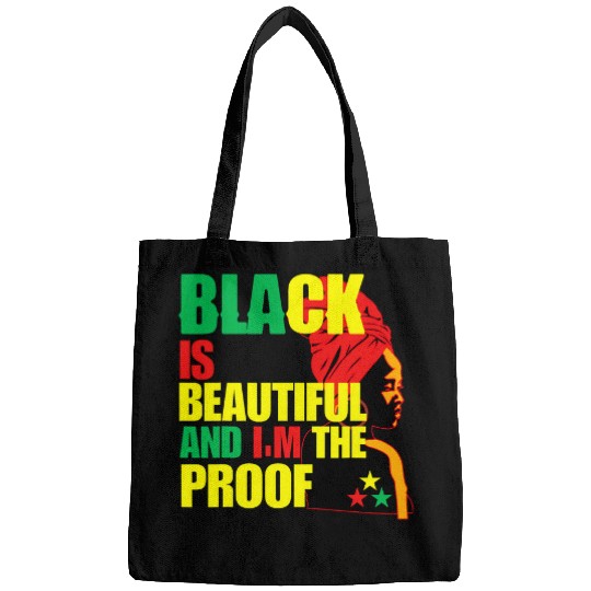 Black is Beautiful and Im the Proof Day Black History Bags