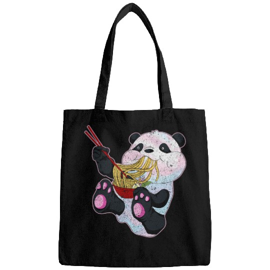 Panda Pet Japanese Anime Kawaii Panda Bear Ramen Noodles Pastel Goth Bags
