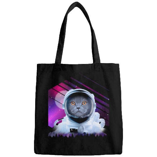 Astronaut Cat Astronomy Galaxy Cat Astronaut Bags
