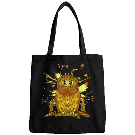 Owl Pet in natural landscape cute owls Bags