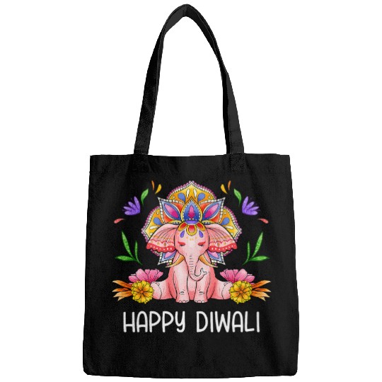 Elephant Pet Happy Diwali Cute Elephant Deepavali Hindu Festival Bags