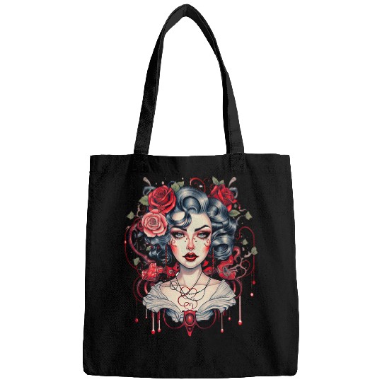 Chicano Girl Mexico Flowers Death Pretty 20 Bags