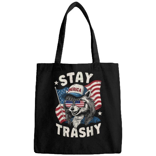 Raccoon Pet White Trash Party Attire Redneck Raccoon Stay Trashy USA 2 Bags
