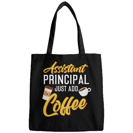 Coffee Fun assistant principal just add coffee school admin Bags