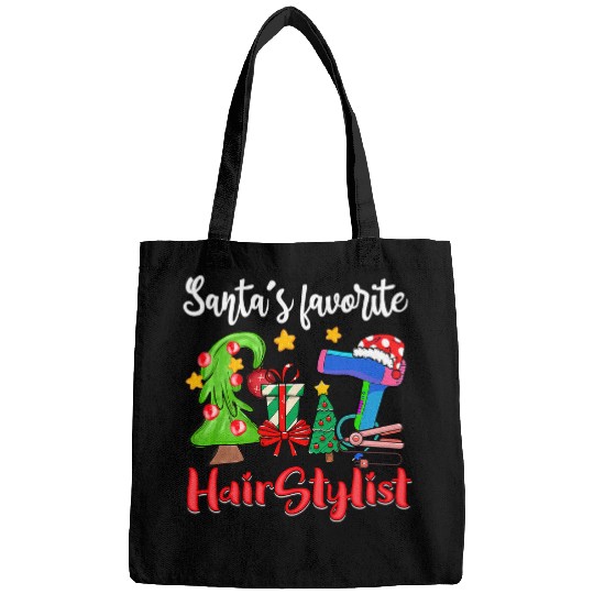 Hairdresser Job Santas Favorite Hairstylist Christmas Pajama Gifts Bags