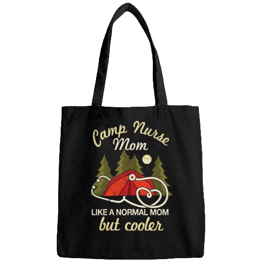 Funny Camp nurses Mom Summer Camping Mothers Day Bags