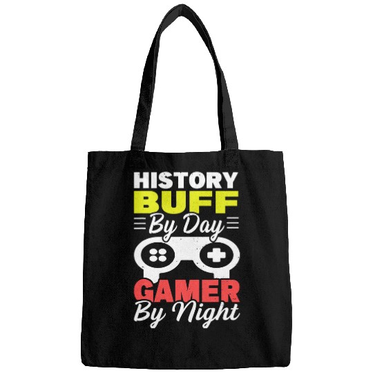 History Buff By Day Gamer By Night Arthistory Revolution Bags