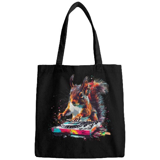 Squirrel Pet DJ Dance Club Music Producer Turntable DJ Squirrel Bags