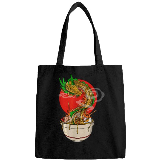 Dragon Pet Kawaii Ramen Japanese Noodle Dragon Soup Tasty Anime Foodie Bags