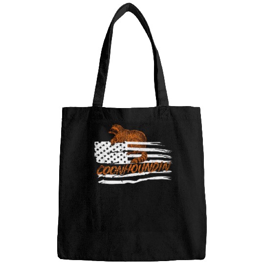 Raccoon Pet Hunting Coon Houndin Vinatage Hunting Gear 2 Bags