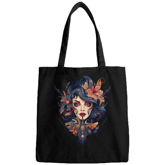 Chicano Girl Mexico Flowers Death Pretty 23 Bags