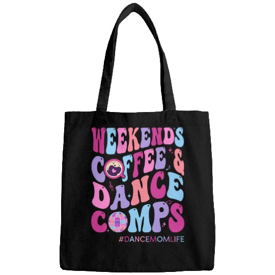 Coffee Fun Weekends Coffee And Dance Comps Disco Ball Dance Mom Life Bags