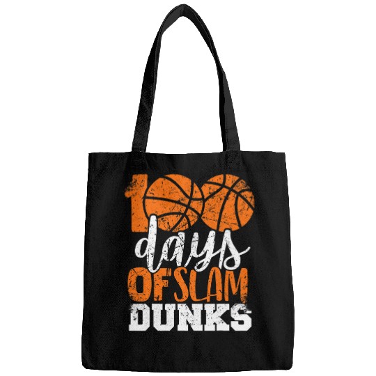 100 Days Of Slam Dunks 100th Day of School Kids Basketball Bags