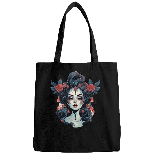 Chicano Girl Mexico Flowers Death Pretty s 9 Bags